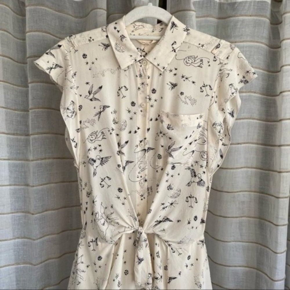 ❌SOLD❌ Rebecca Taylor Astrology Silk Dress - Picture 3 of 15